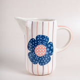  Zinnia Handpainted Ceramic Pitcher - Zinnia Handpainted Ceramic Pitcher - The Wishing Chair 