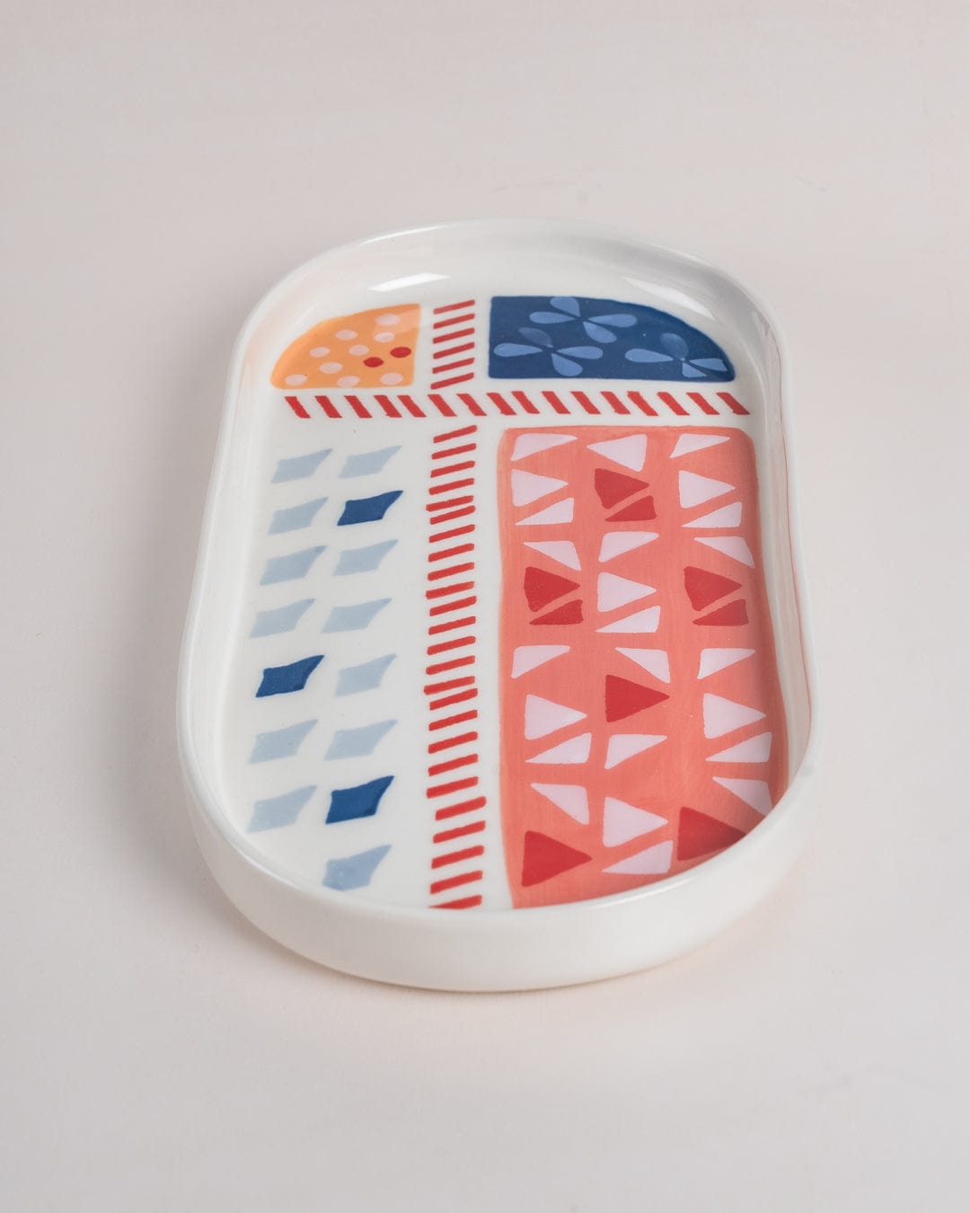  Zinnia Handpainted Ceramic Platter - Zinnia Handpainted Ceramic Platter - The Wishing Chair 