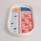  Zinnia Handpainted Ceramic Platter - Zinnia Handpainted Ceramic Platter - The Wishing Chair 
