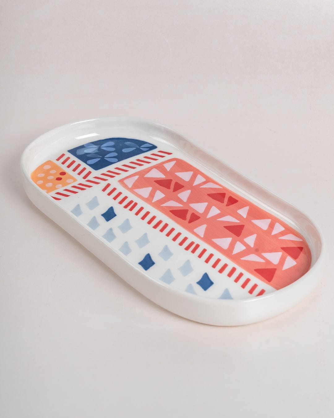  Zinnia Handpainted Ceramic Platter - Zinnia Handpainted Ceramic Platter - The Wishing Chair 