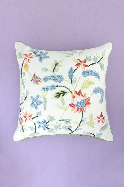 14 Inch Rava Embroidered Cushion Cover