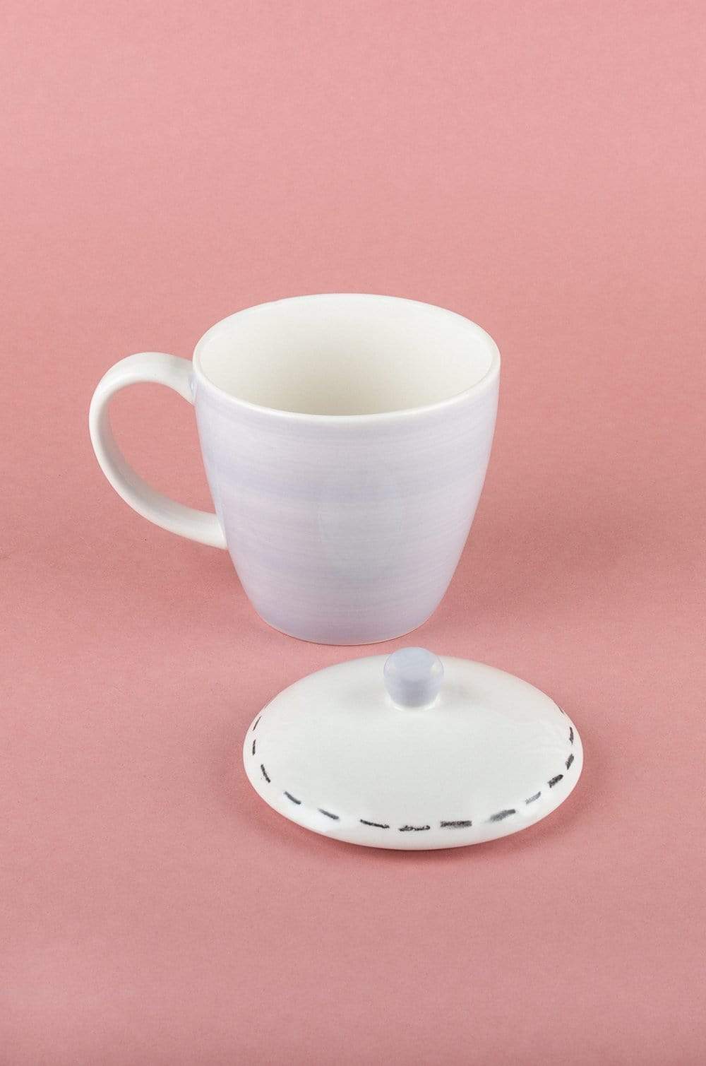 Tea Time Handpainted Mug with Lid - The Wishing Chair