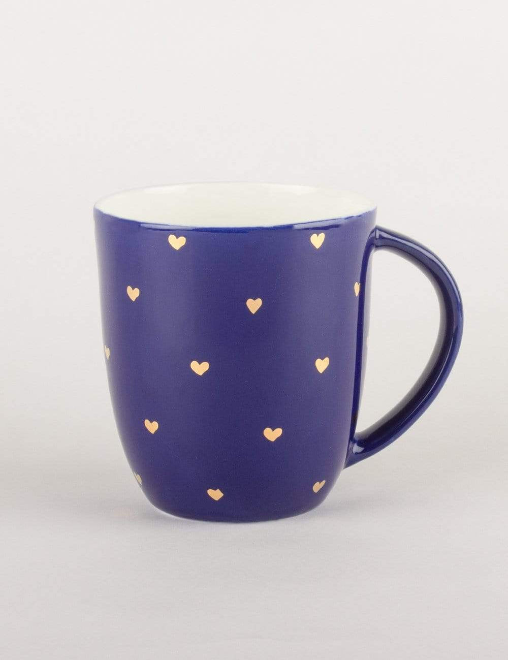 The Little Thing Heart Mug- Navy - The Wishing Chair