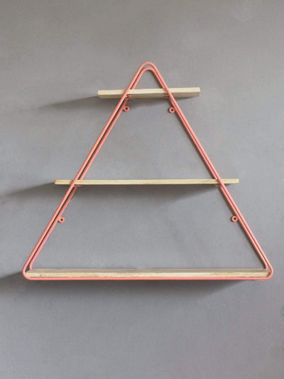 Triangle Metal Frame Wall Shelf - The Wishing Chair