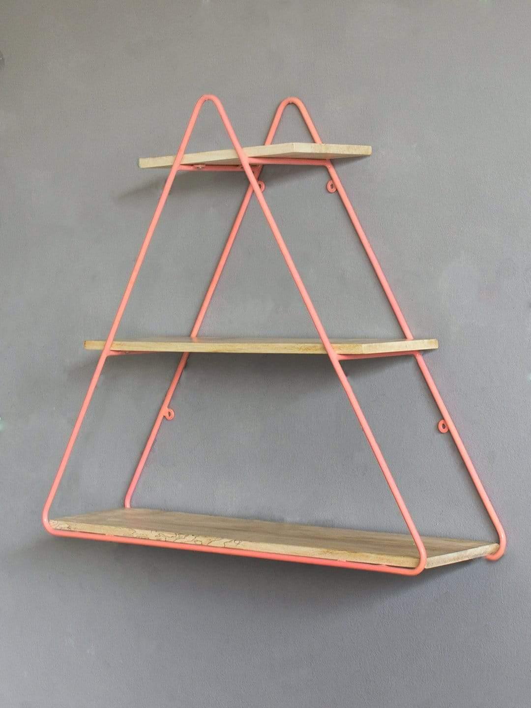 Triangle Metal Frame Wall Shelf - The Wishing Chair