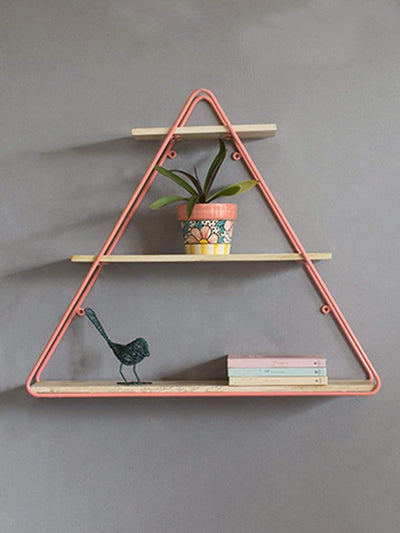 Triangle Metal Frame Wall Shelf - The Wishing Chair