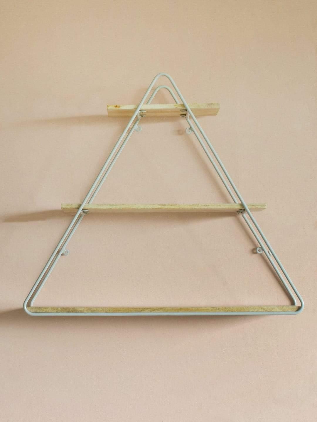 Triangle Metal Frame Wall Shelf - The Wishing Chair