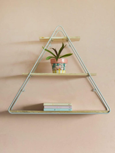 Triangle Metal Frame Wall Shelf - The Wishing Chair