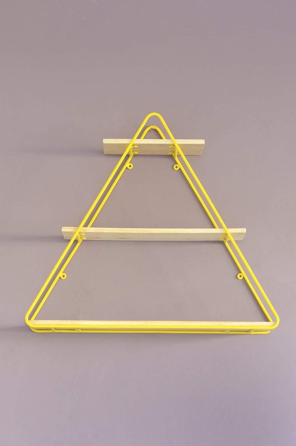 Triangle Metal Frame Wall Shelf - The Wishing Chair