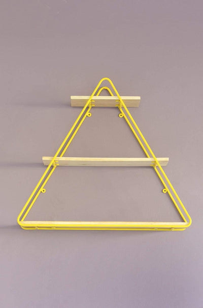Triangle Metal Frame Wall Shelf - The Wishing Chair