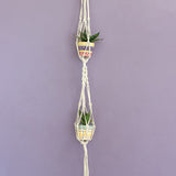 Two is Company Macrame Knotted Planter Hanging - The Wishing Chair