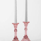 Vintage Recyled Glass Candle Holders - Tall - Set Of 2 - The Wishing Chair
