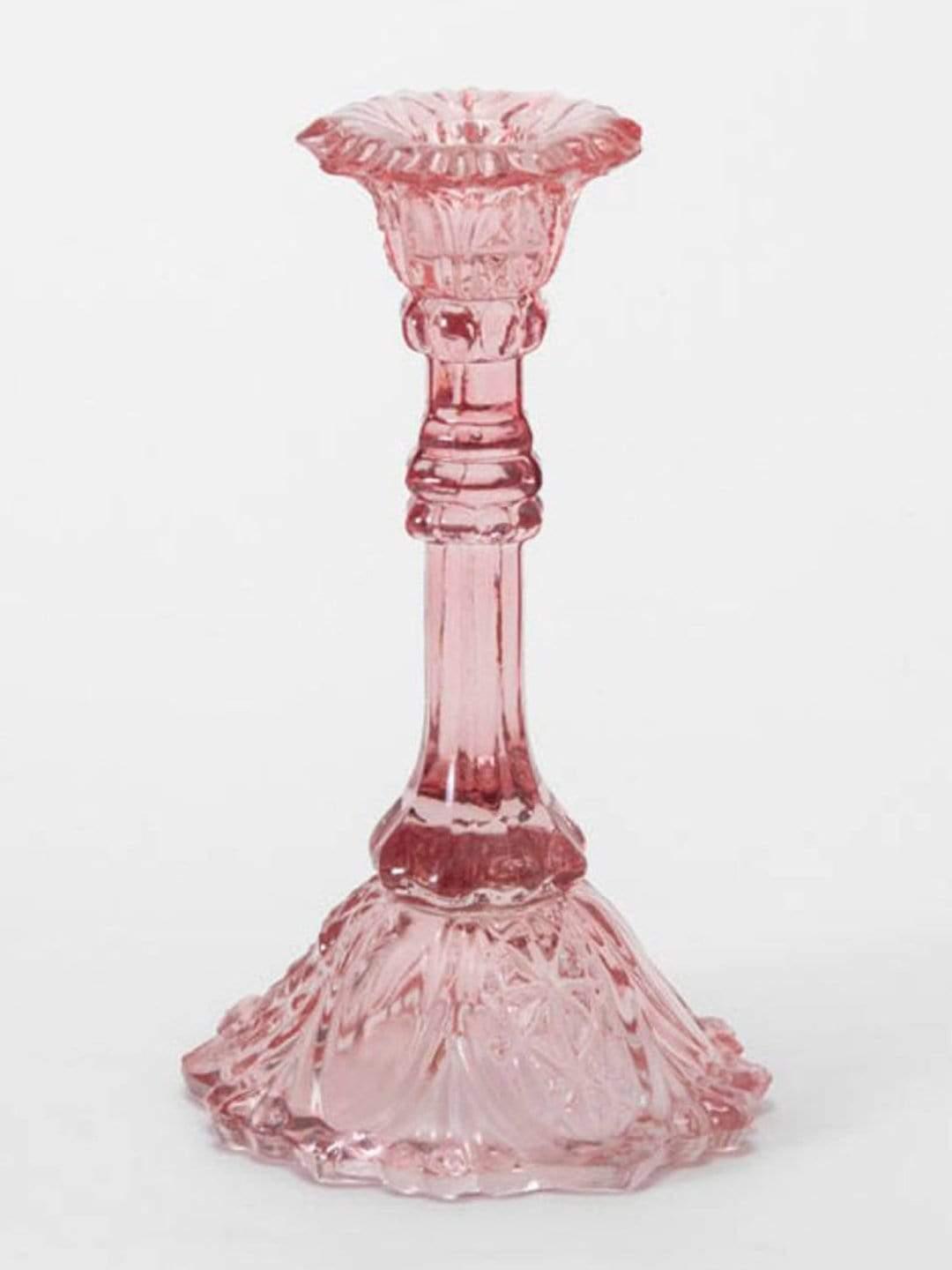 Vintage Recyled Glass Candle Holders - Tall - Set Of 2 - The Wishing Chair