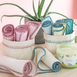 Waffle-weave cotton face towels, set of 4 | The Wishing Chair