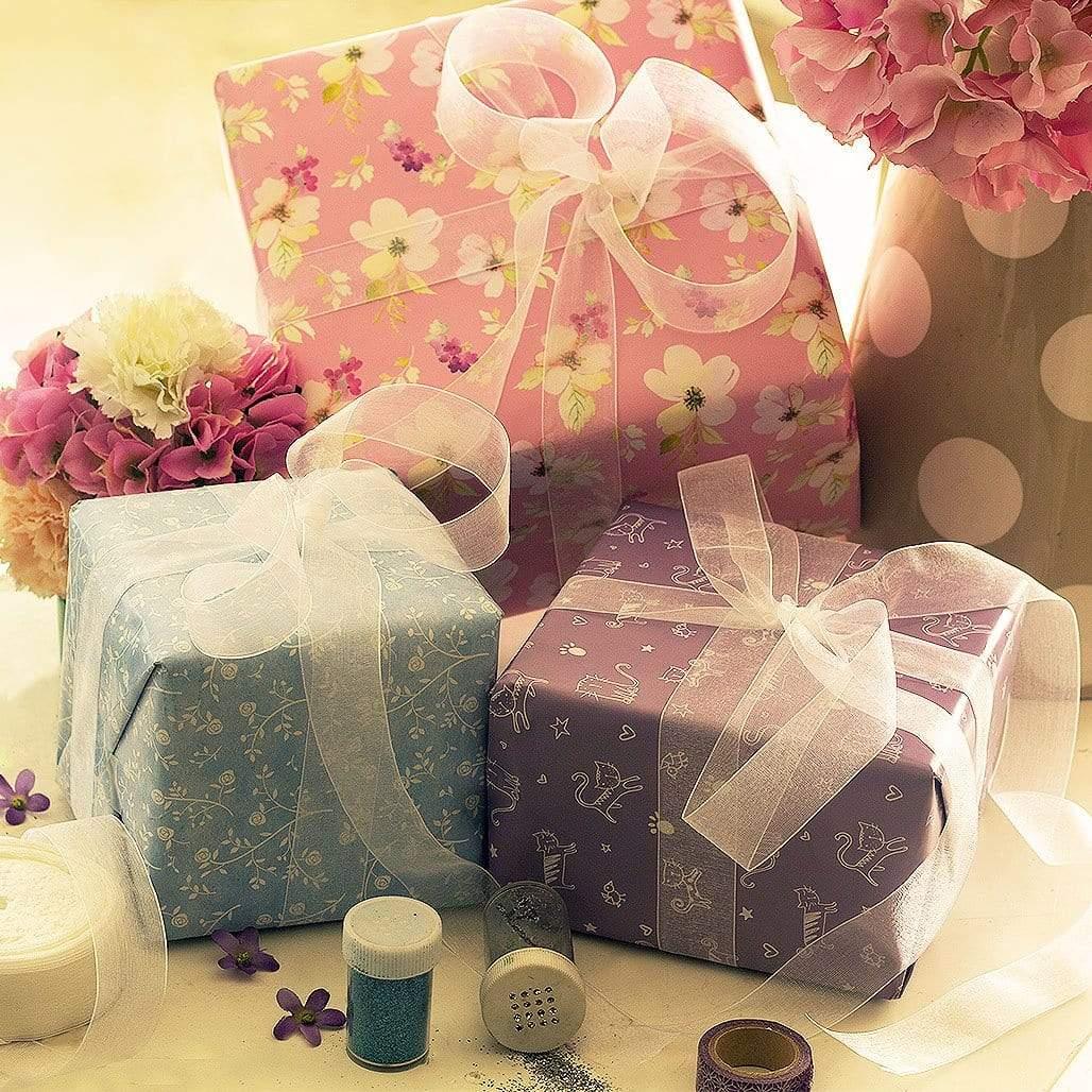 Wayside Flowers Gift Wrap Sheet - Set Of 3 - The Wishing Chair