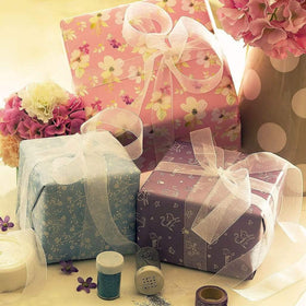 Wayside Flowers Gift Wrap Sheet - Set Of 3 - The Wishing Chair