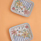 Where The Grass Is Green Handpainted Rectangular Platter - Set of 2 - The Wishing Chair