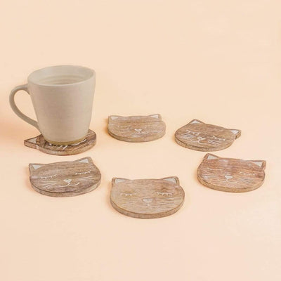 Whiskers Coasters - Set Of 6 - The Wishing Chair