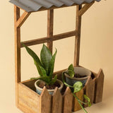 Wooden Hut Planter Holder - The Wishing Chair