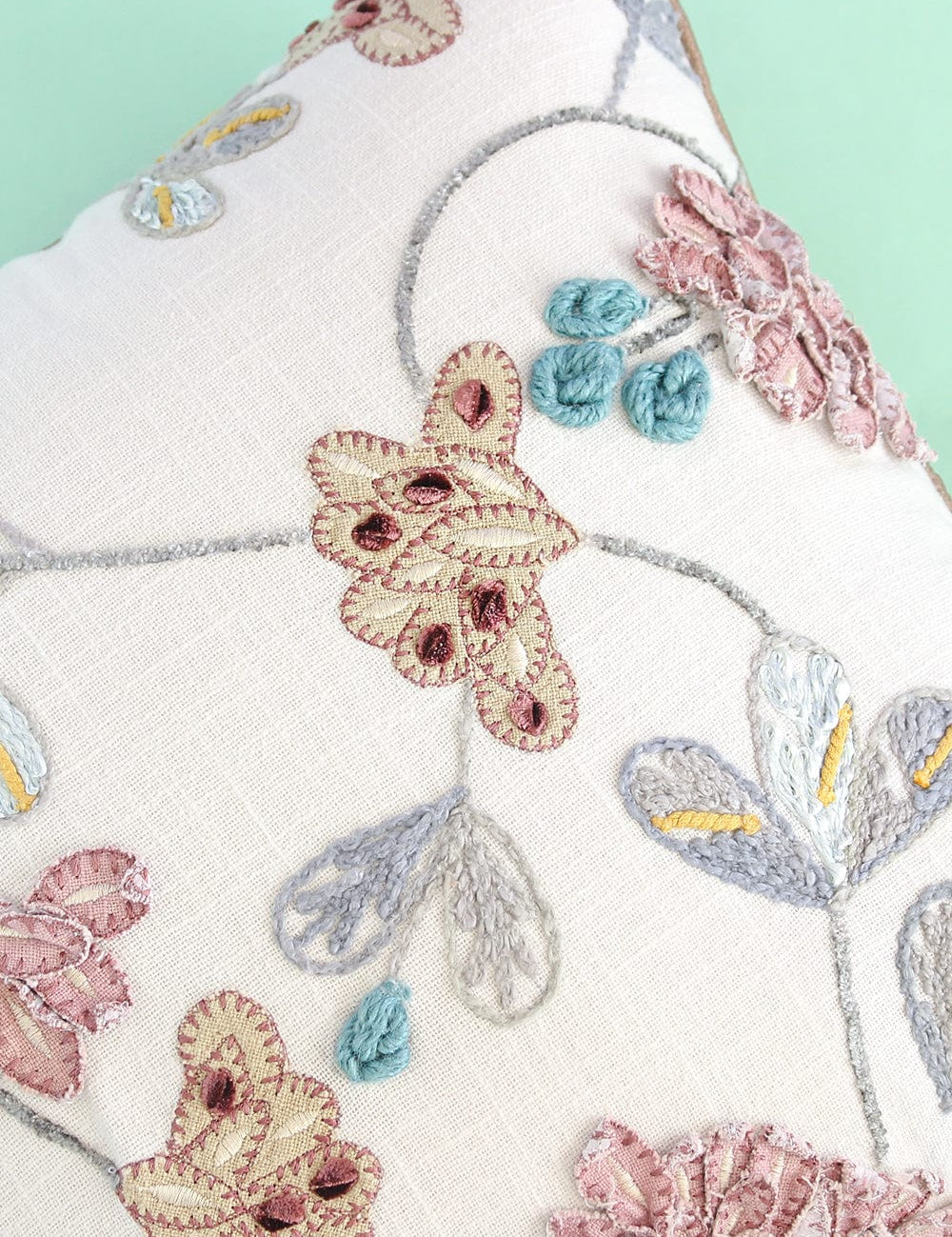 Zeena Embroidered Cushion Cover - The Wishing Chair