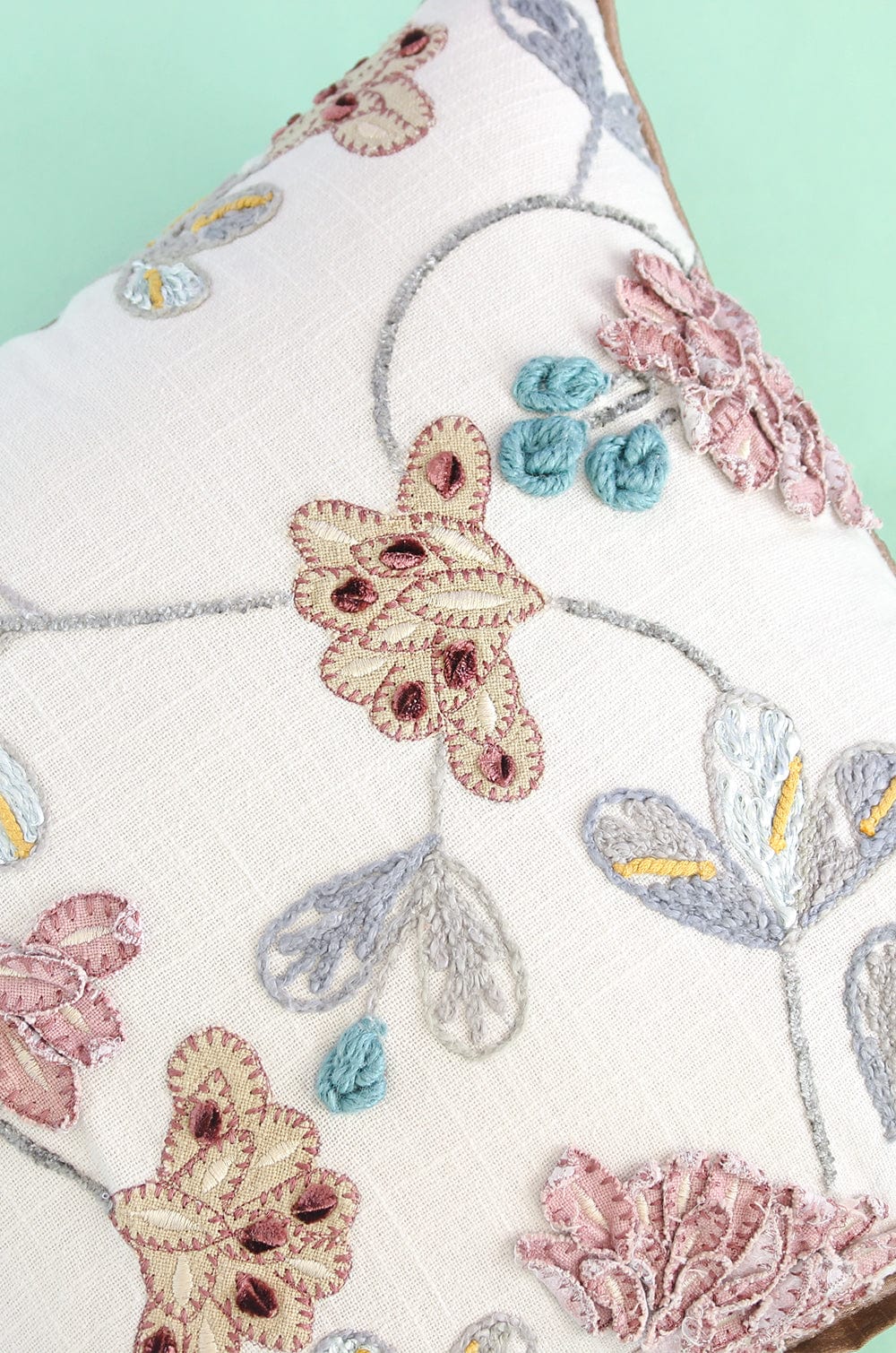 Zeena Embroidered Cushion Cover - The Wishing Chair
