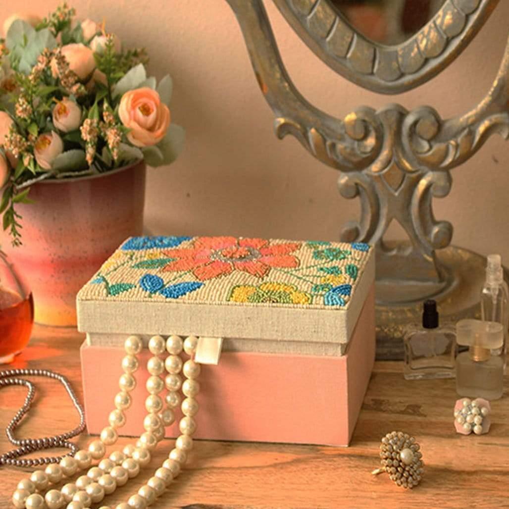 Zinnia Beaded Jewelry Box - The Wishing Chair