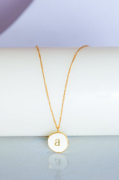A Monogram Pendant with Necklace