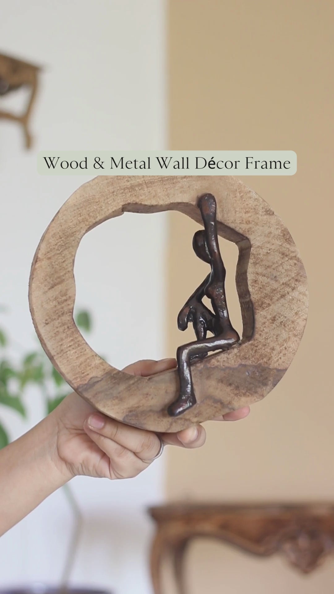 Rise Wood & Metal Wall Décor Frame