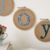   Alphabet Embroidery Hoop Wall Hanging - Alphabet Embroidery Hoop Wall Hanging - The Wishing Chair  - Alphabet Embroidery Hoop Wall Hanging - The Wishing Chair 