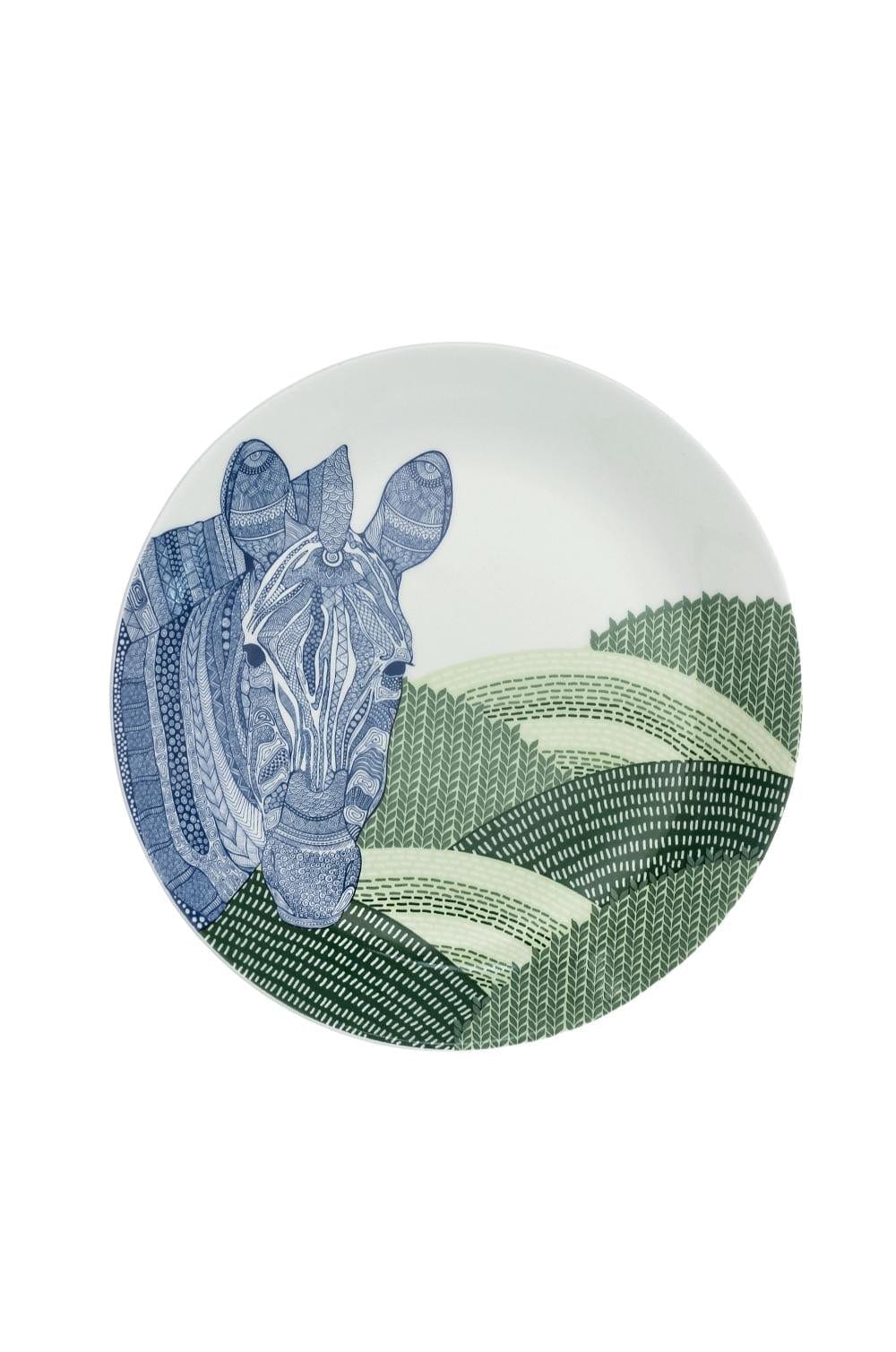 Animal Illustrative  Series Wall Plate - Zebra