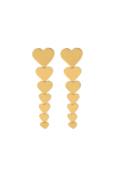 AZGA Heart Dangle Earrings
