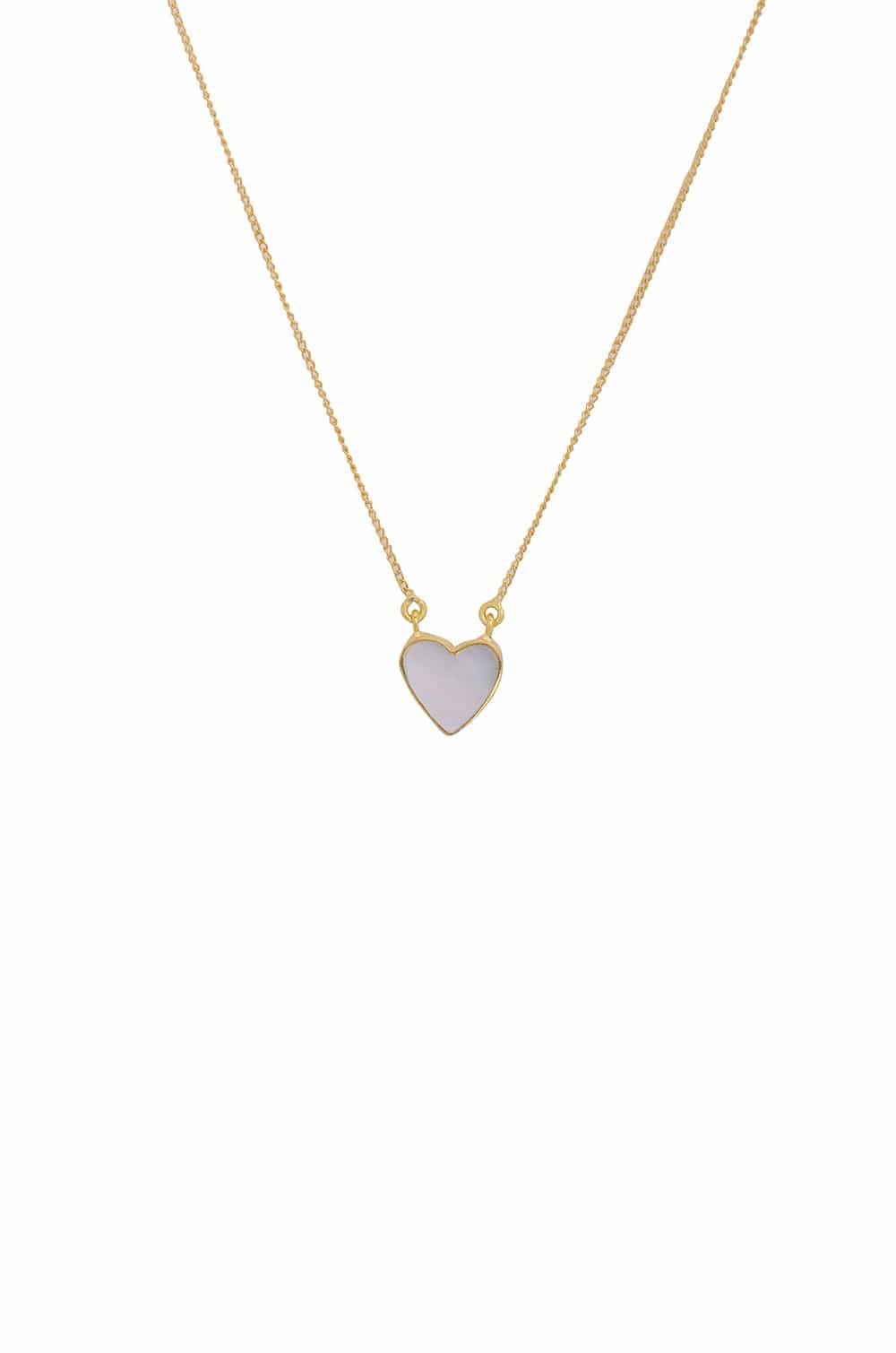 AZGA Heart mother of pearl neck chain