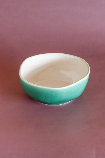Bisque Ceramic Organic Shape Bowl - Medium
