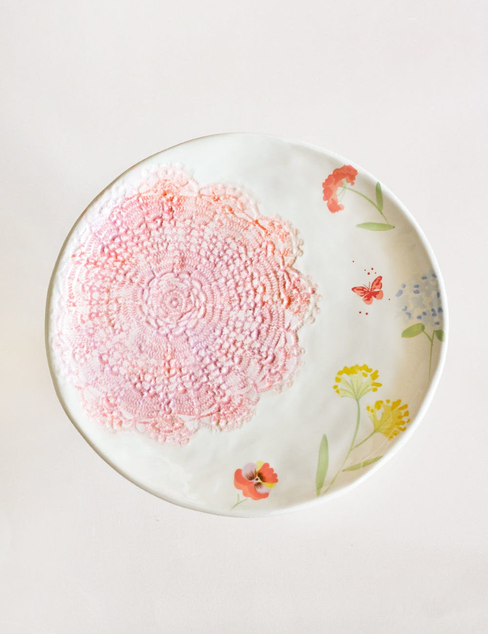  Cake stand Wildflower Meadow Handpainted Ceramic Cake Stand - Wildflower Meadow Handpainted Ceramic Cake Stand - The Wishing Chair 