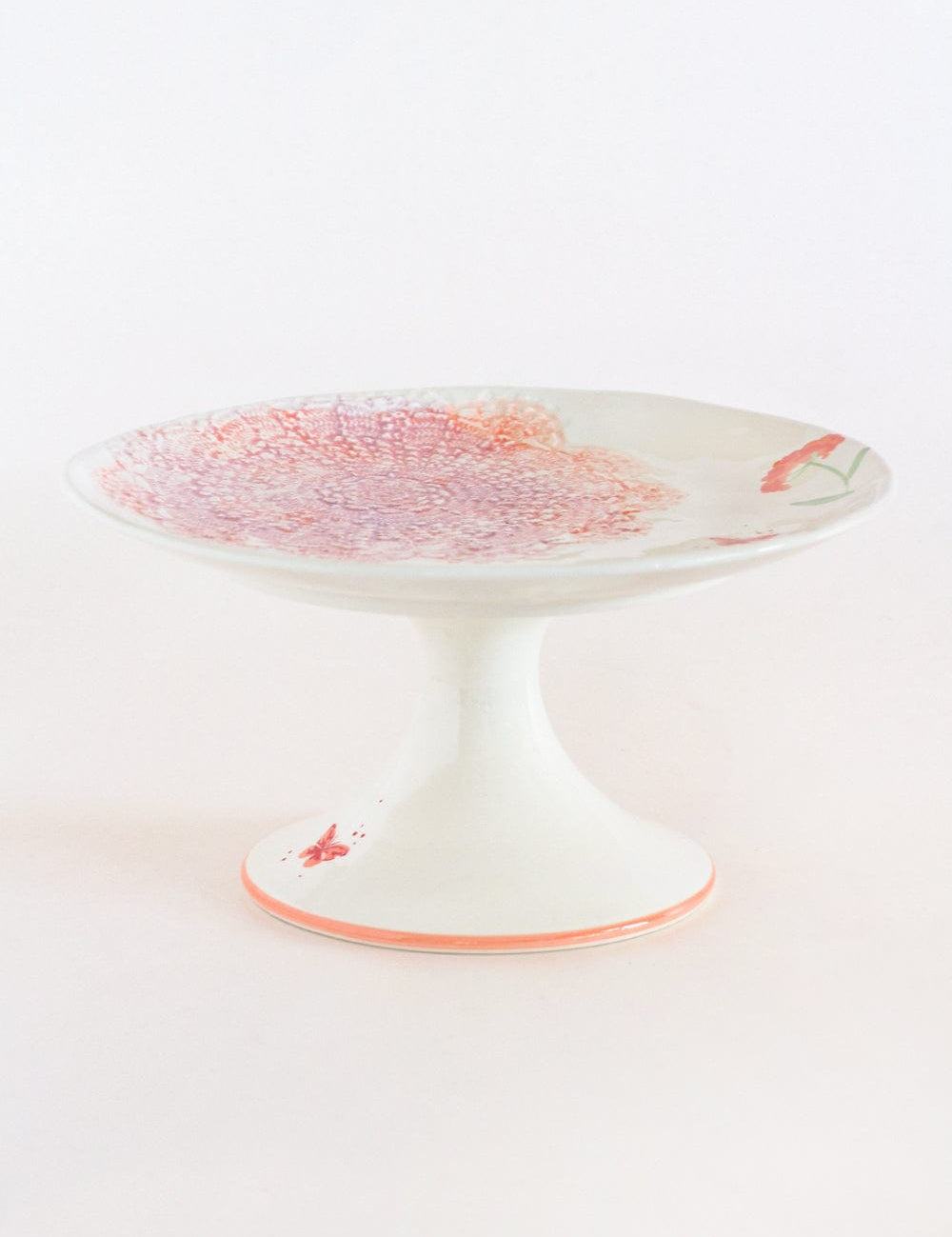  Cake stand Wildflower Meadow Handpainted Ceramic Cake Stand - Wildflower Meadow Handpainted Ceramic Cake Stand - The Wishing Chair 