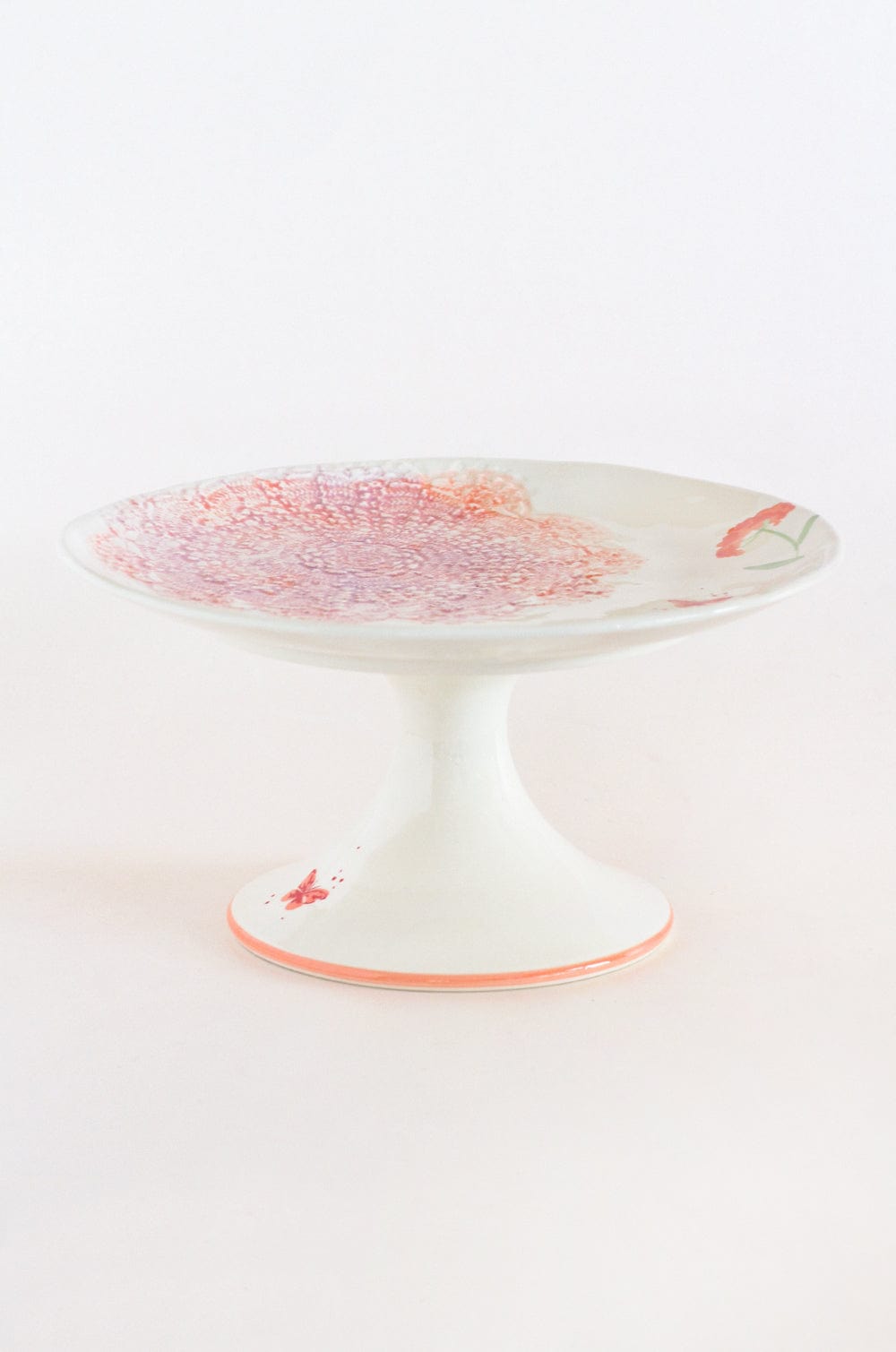  Cake stand Wildflower Meadow Handpainted Ceramic Cake Stand - Wildflower Meadow Handpainted Ceramic Cake Stand - The Wishing Chair 
