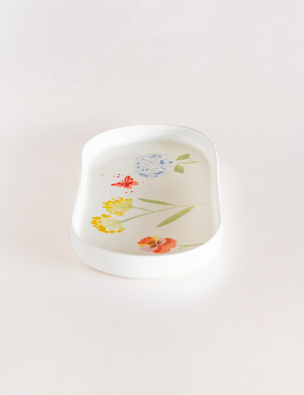  Cake stand Wildflower Meadow Handpainted Ceramic Rectangular Platter - Wildflower Meadow Handpainted Ceramic Rectangular Platter - The Wishing Chair 