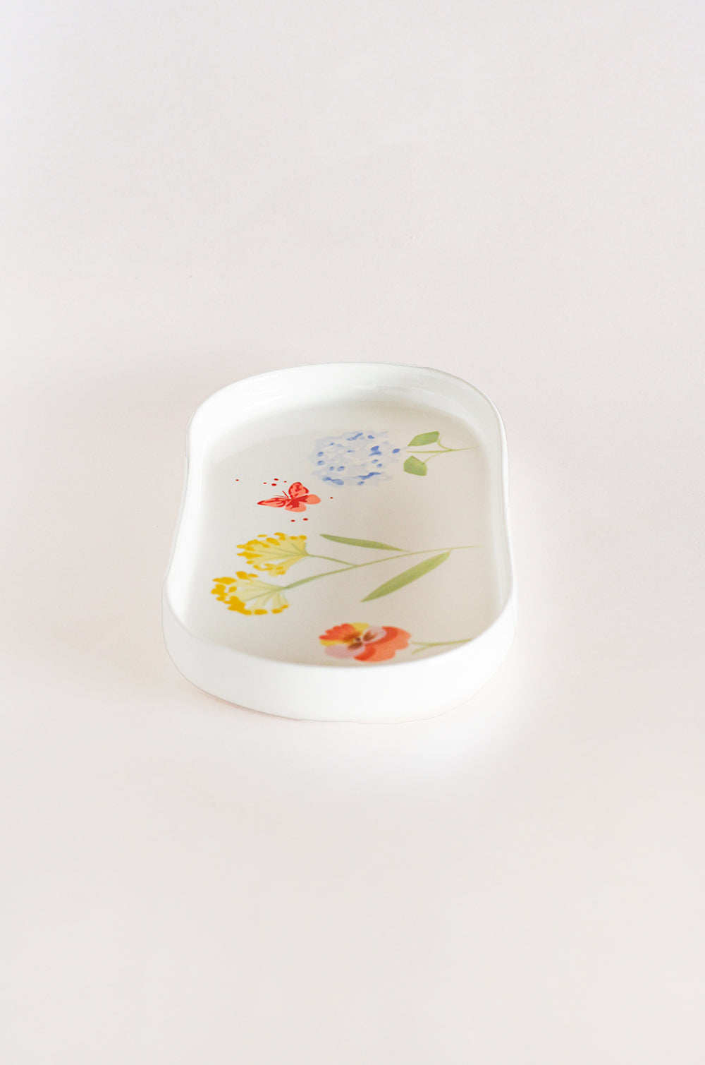  Cake stand Wildflower Meadow Handpainted Ceramic Rectangular Platter - Wildflower Meadow Handpainted Ceramic Rectangular Platter - The Wishing Chair 