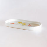  Cake stand Wildflower Meadow Handpainted Ceramic Rectangular Platter - Wildflower Meadow Handpainted Ceramic Rectangular Platter - The Wishing Chair 