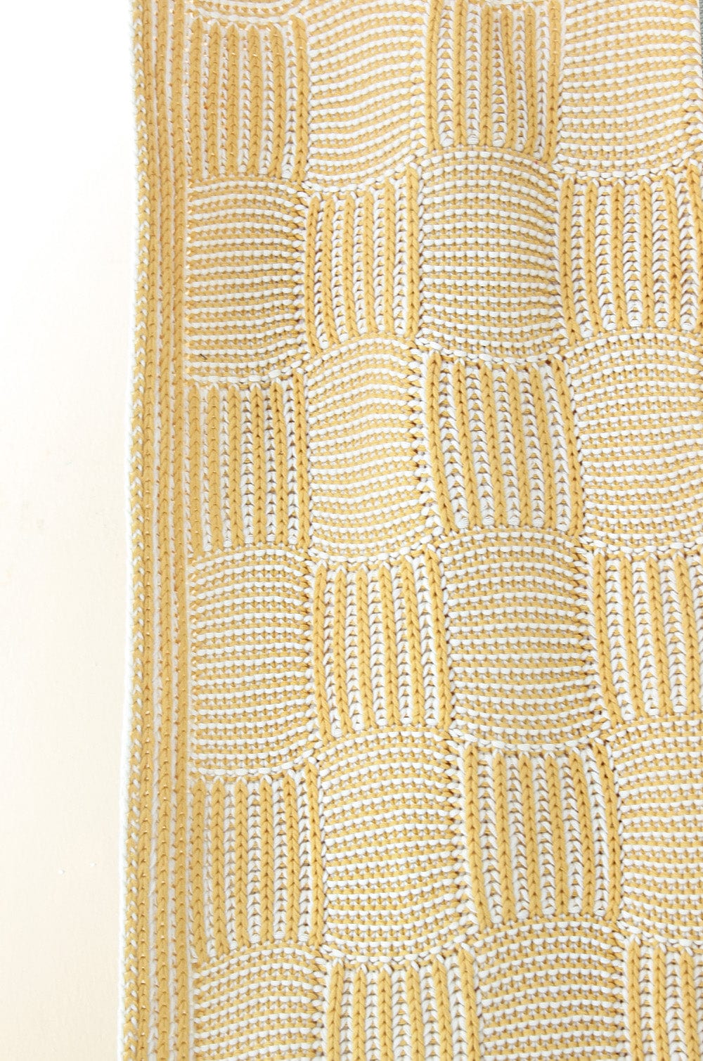 Canary Knitted Cotton Throw