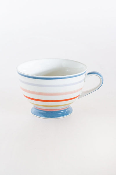 Checks & Stripes  Handpainted Soup Bowls - Set of 2