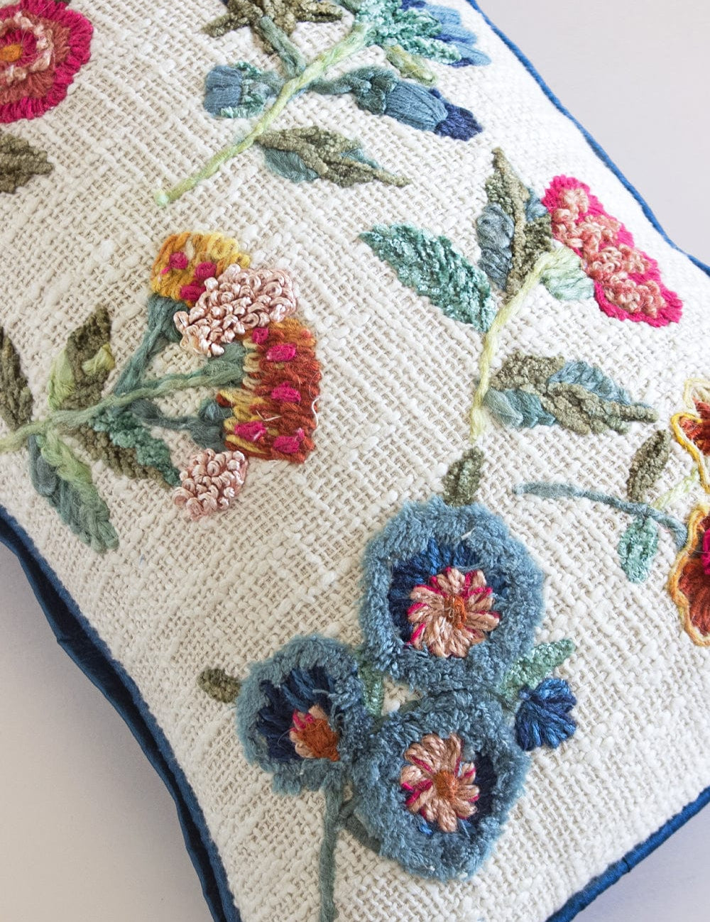  Cushion Cover Teesta Embroidered Cushion Cover - Teesta Embroidered Cushion Cover - The Wishing Chair 