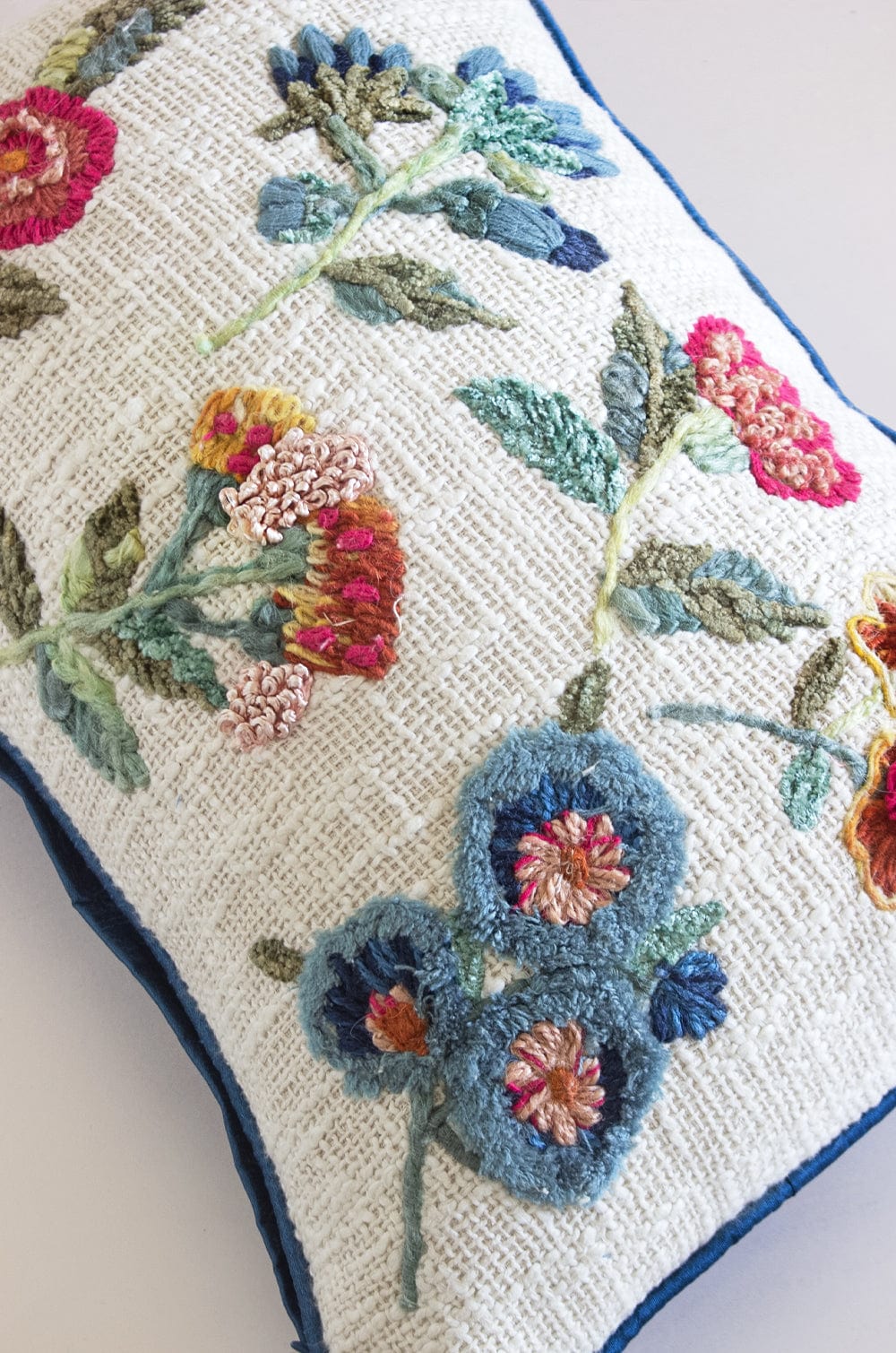 Cushion Cover Teesta Embroidered Cushion Cover - Teesta Embroidered Cushion Cover - The Wishing Chair 
