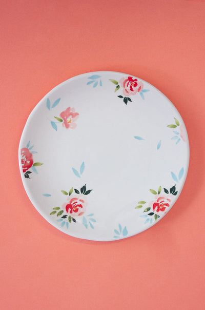 Day Dreams Handpainted Dinner Plates- Set of 4