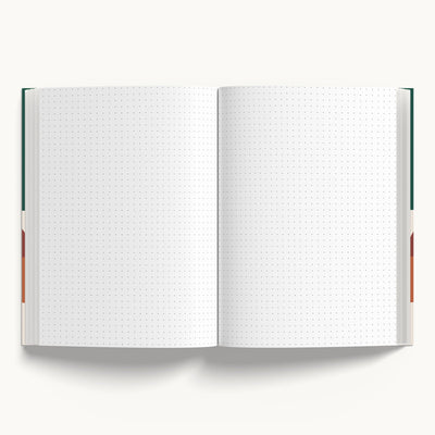 Dot Grid Bold Boho A5 Notebook 160 pages-Ruled