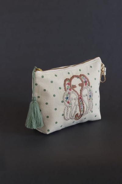 Ellie Gang Embroidered Pouch