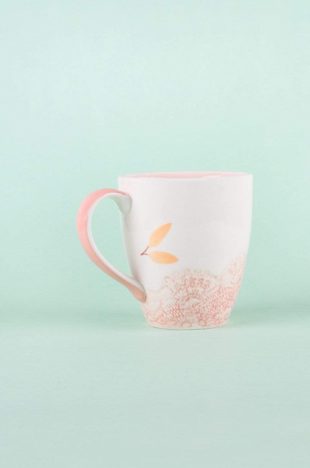 Floral Lace Handpainted Mug - Set of 2