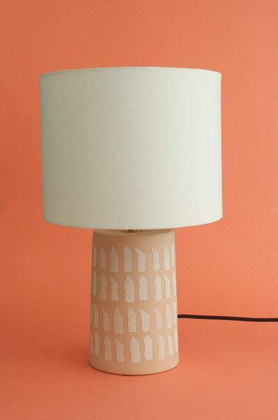 Goya Polka Dot Ceramic Lamp With Lampshade