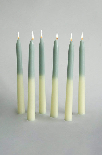 Half & Half Tapered Candles - Set of 6