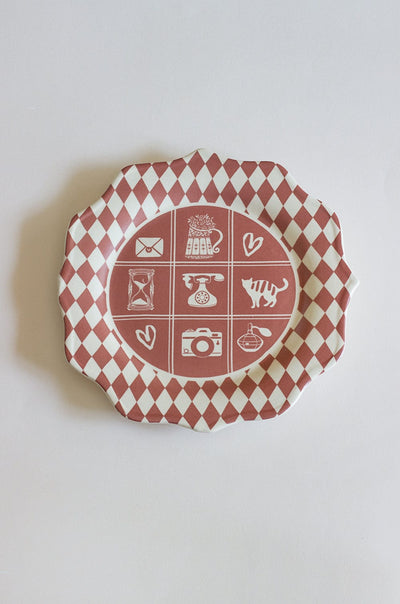 Harlequin & Curiosities Ceramic Wall Plate